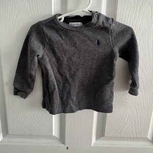 Ralph Lauren Charcoal Long Sleeve Tee